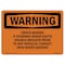 Signmission OSHA Warning Sign, 5" Height, 7" Width, Shock Hazard If Standing Water Exists Disable, Landscape OS-WS-D-57-L-12394 - alternate 1
